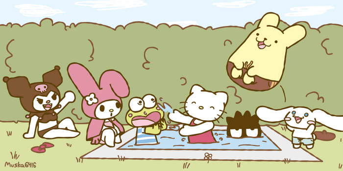 Sanrio pool party