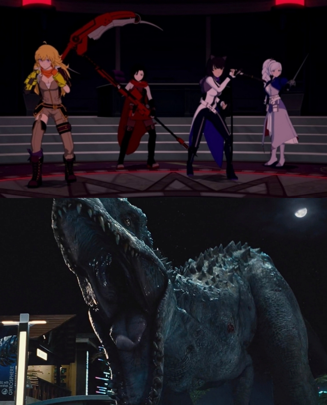 Deviantart Generator Rex Rwby Team RWBY vs Indominus Rex by Stiggo-Stygimoloch on DeviantArt
