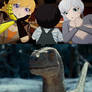 Yang and Weiss Adoring Over Beta The Velociraptor