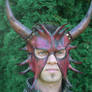 Horned Devil Leather Mask