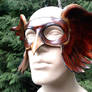 Leather hawkman mask