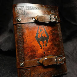 Leather Skyrim Book Cover