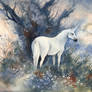 Unicorn at dusk