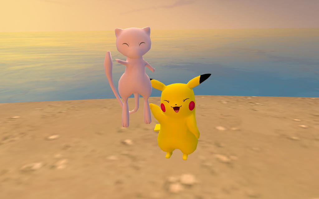 Mew and Pikachu by Emilythedog661 on DeviantArt