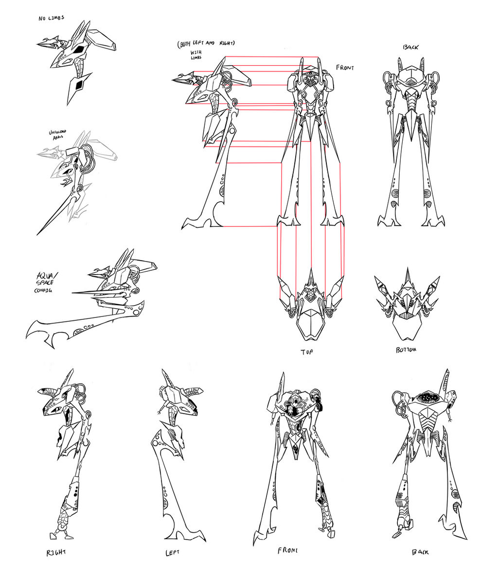 Bio-mech turnaround by SirTidehunter115 on DeviantArt