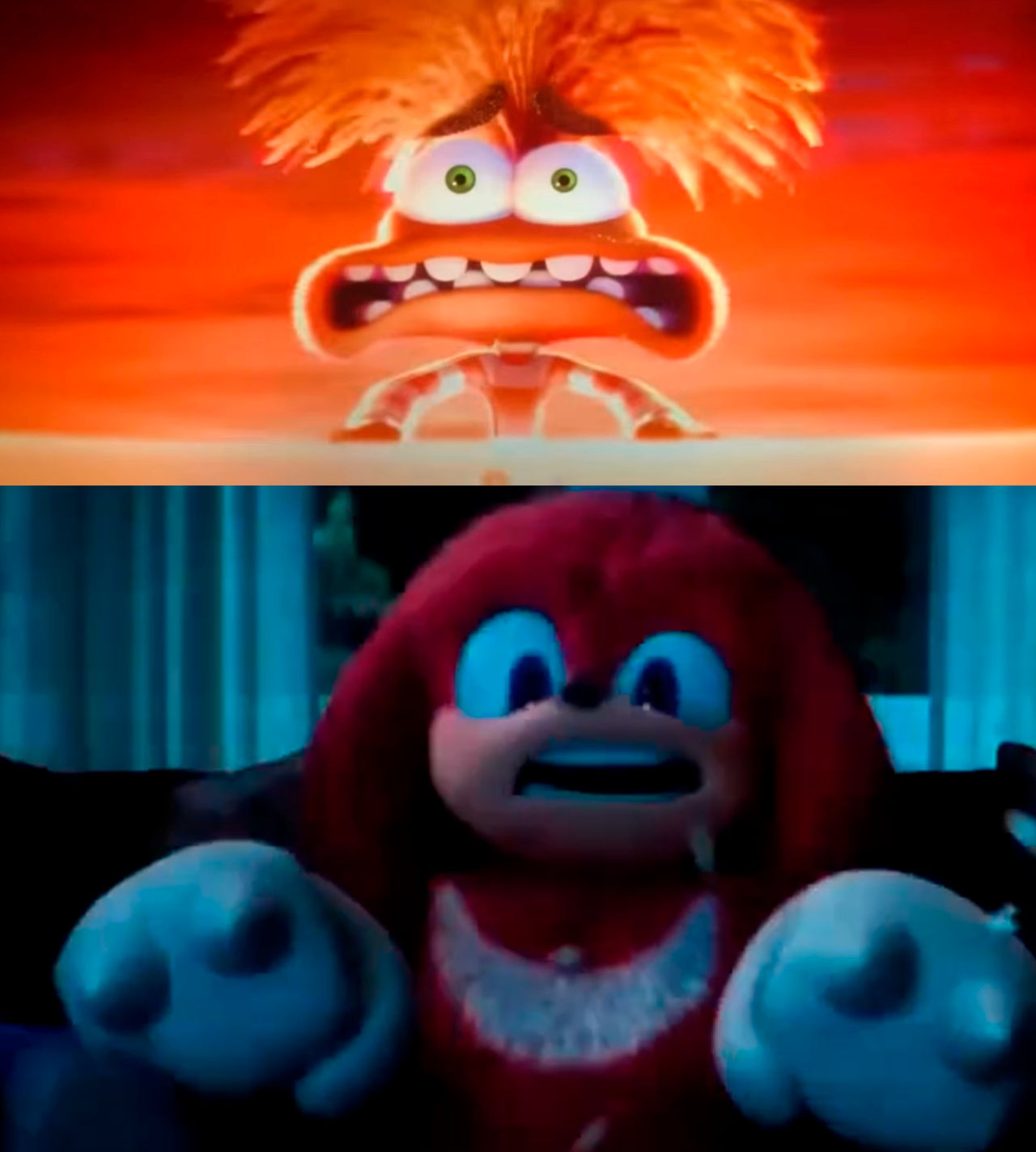Knuckles Scared Archie Movie Knuckles' Panic Attack by ParexGamer on DeviantArt