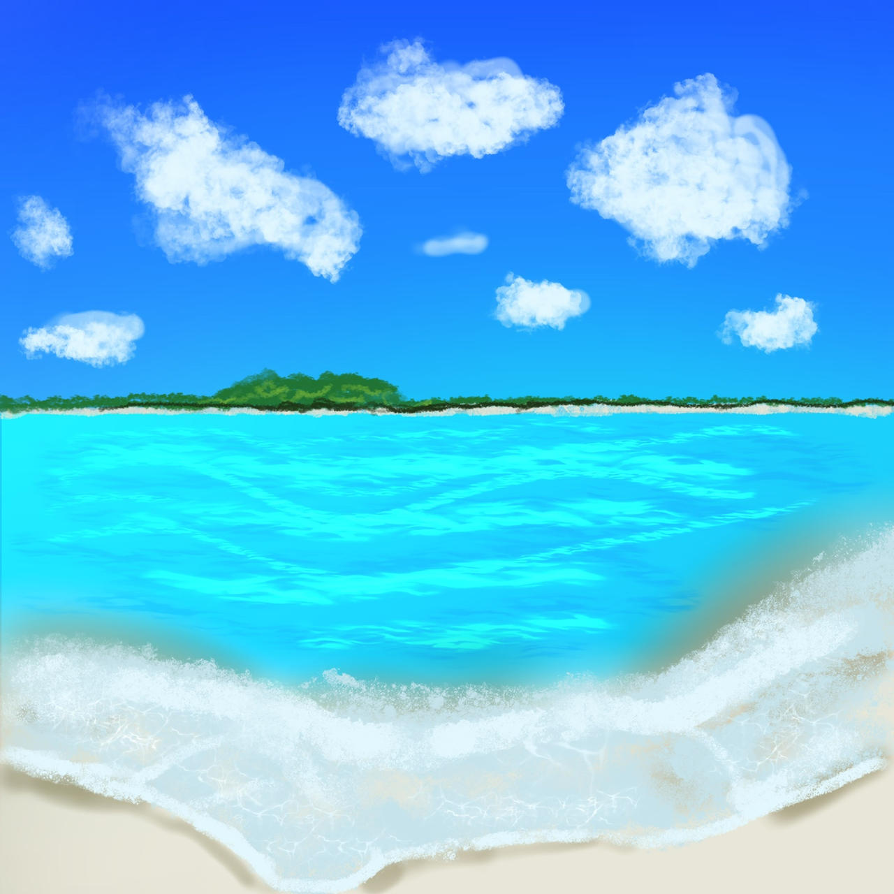Beach Deviantart Background Beach by jessicatanimation on DeviantArt