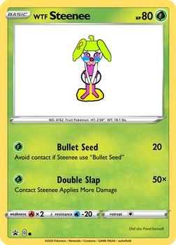 WTF Steenee Card