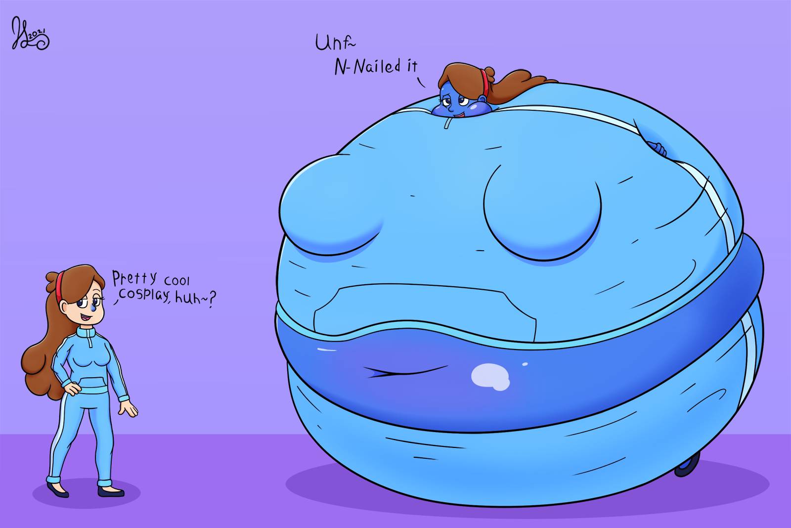 Blueberry Expansion Girl 1 - Inflation 