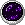 F2U - Circle Purple Galaxy Brooch