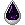 F2U - Teardrop Purple Galaxy Brooch