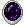 F2U - OvalV Purple Galaxy Brooch