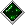 F2U - Square Green Galaxy Brooch