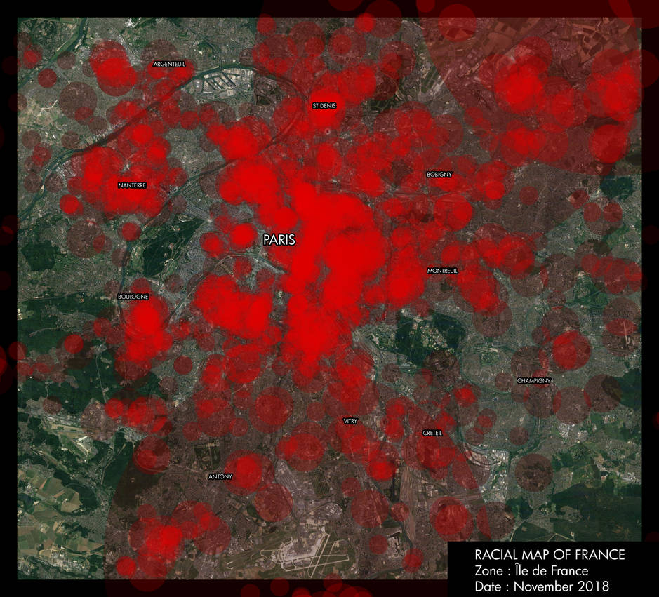 Paris Racial Map Racial map of France by Tamorlin on DeviantArt