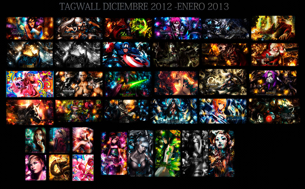 TagWall Diciembre 2012 - Enero 2013 by Eunice55