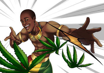 HAPPY CANNABIS KING - THE CARTOON MAN by angrybudcom