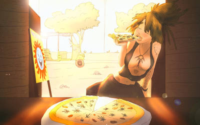 Happy Pizza in Cambodia - Marijuana Travel by angrybudcom