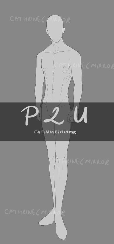 Base Male Template Color Code P2U - Male template / base (front view) by cathrine6mirror on DeviantArt