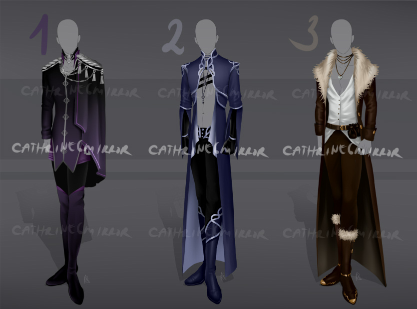 (CLOSED) Outfit adopt batch auction - 4 by cathrine6mirror on DeviantArt