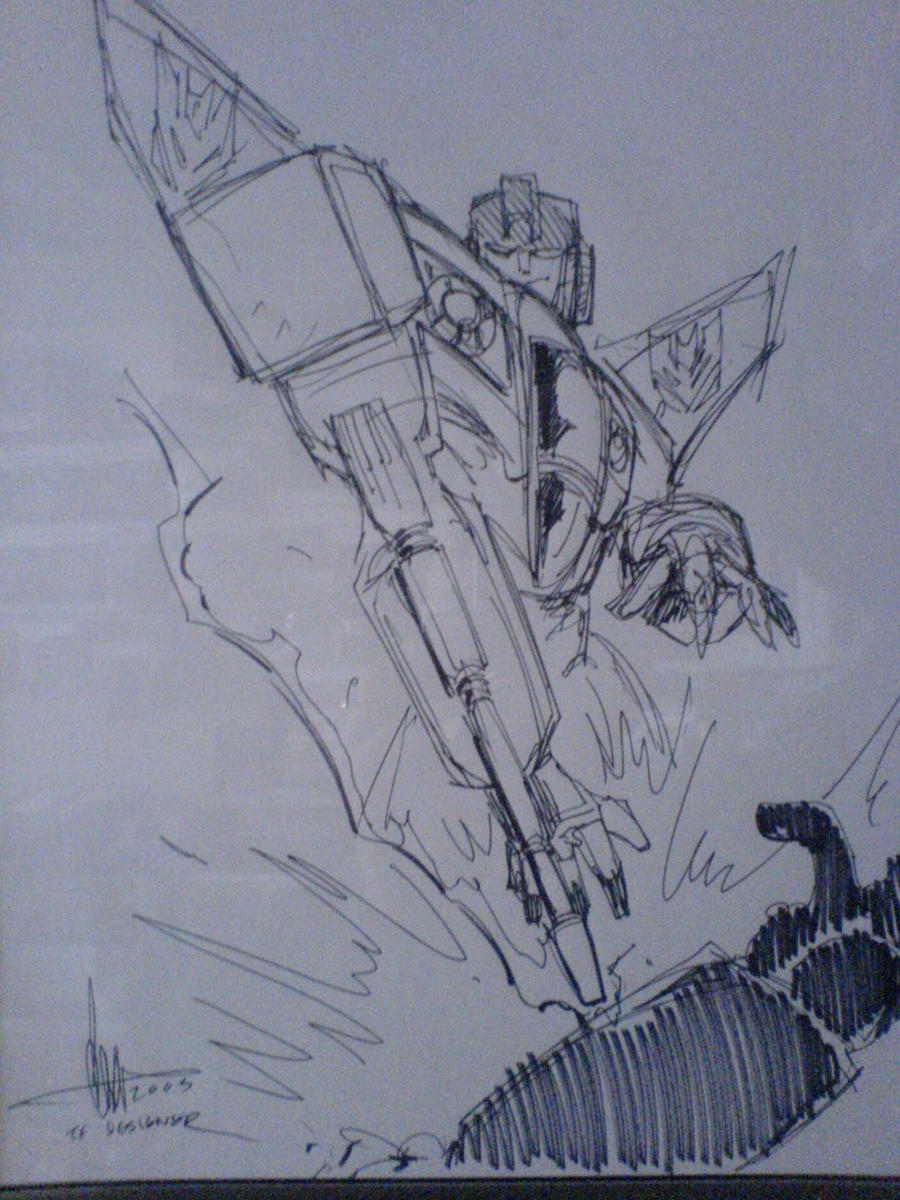 TRANSFORMERS CLASSICS G1 STARSCREAM ART SKETCH