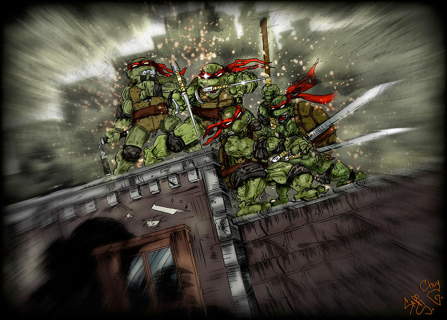 TMNT HOMAGE COLORED