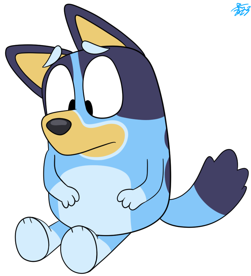 Bluey Adventure Deviantart Bluey Heeler (redraw) by mcduck16 on DeviantArt