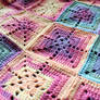 crochet baby blanket closeup