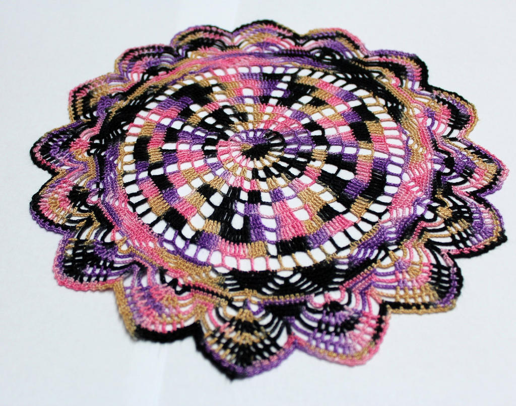 sewing thread doily