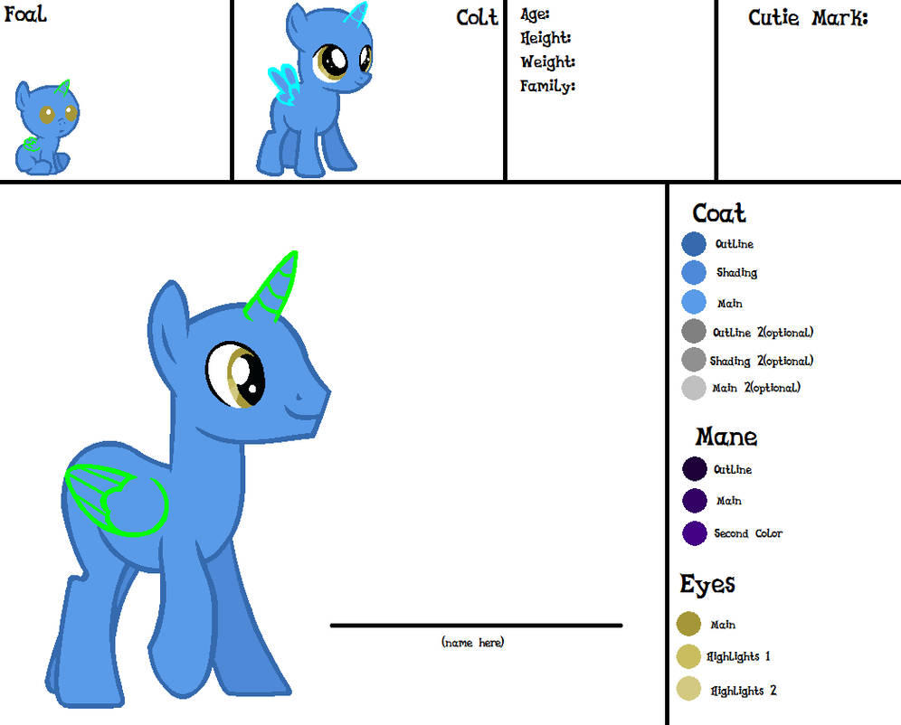 MLP Reference Base by Feather-Flare on DeviantArt