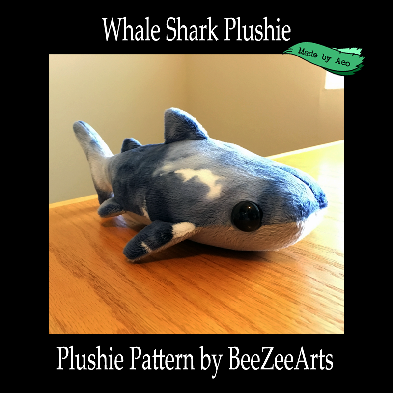 Whale Shark Plushie (pattern by BeeZeeArt)