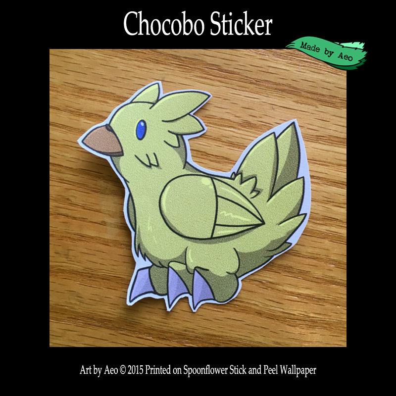 Chocobo Sticker by SPPlushies on DeviantArt