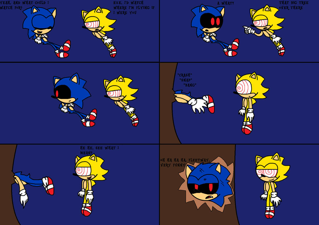 Fleetway vs Sonic.exe - Let me help you sonic Sonic: thank you
