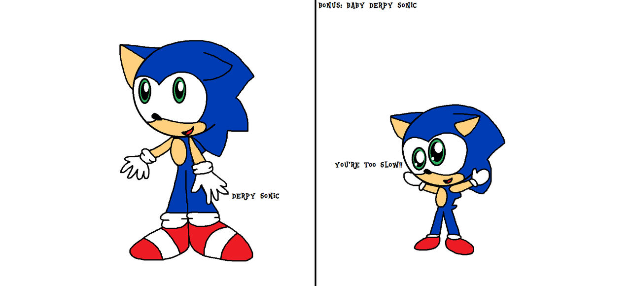 Derpy Sonic by TKMsLux on DeviantArt