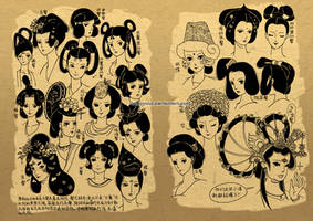 Chinese Tang Dynasty Hairstyles