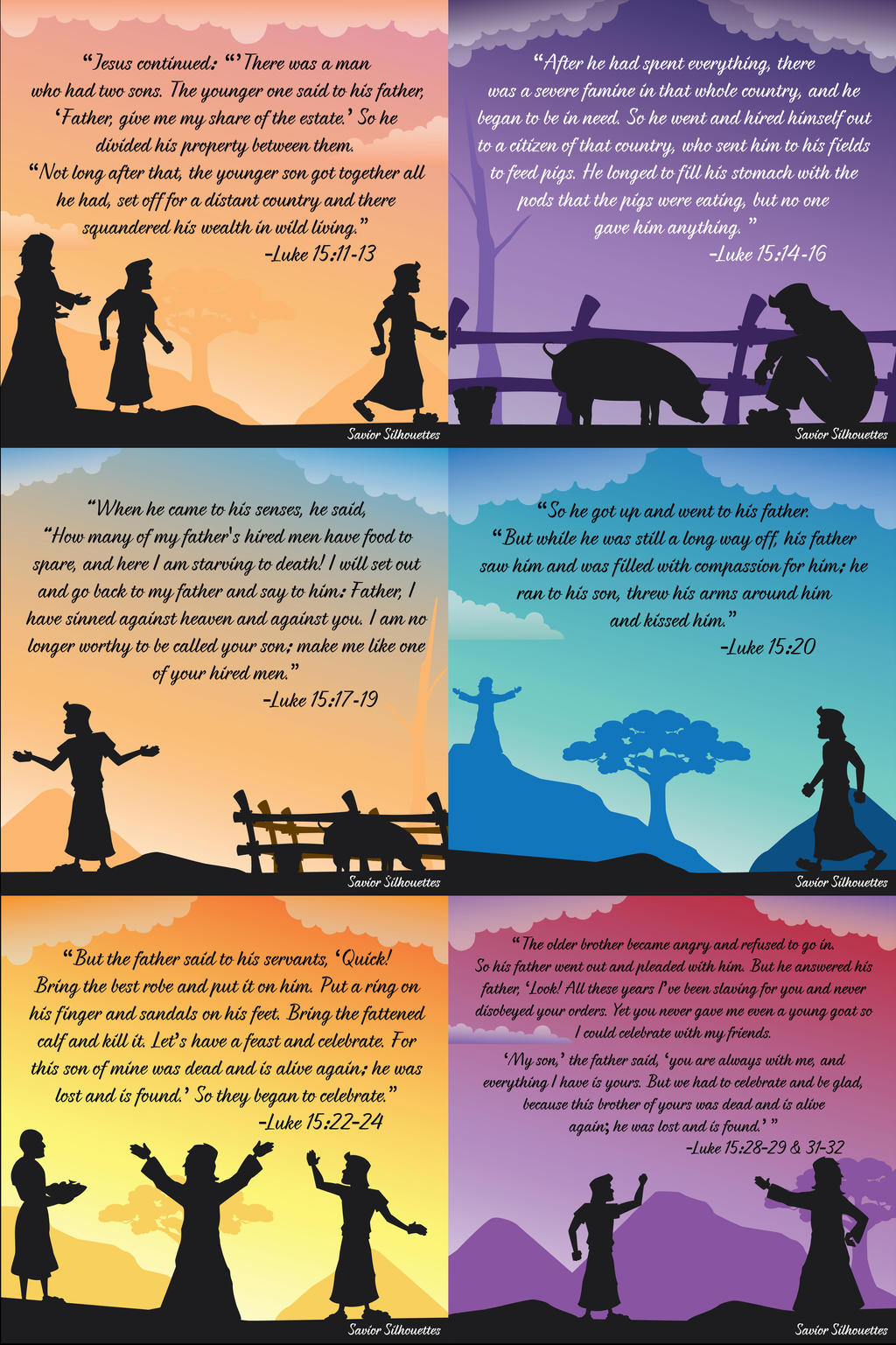 Savior Silhouettes Luke 15 11 31 By JK Antwon On DeviantArt luke-15-20-latter-day-saint-scripture-of-the-day