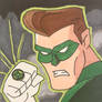 Green Lantern TAS sketch card