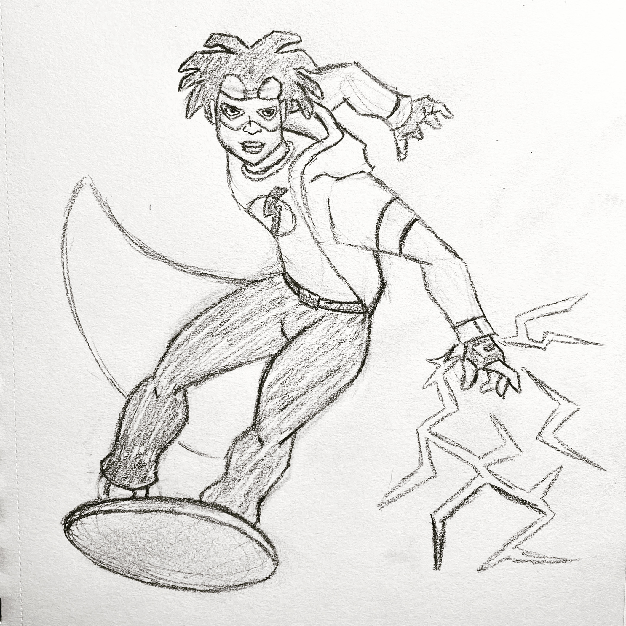 Static Shock Sketch by JK-Antwon on DeviantArt