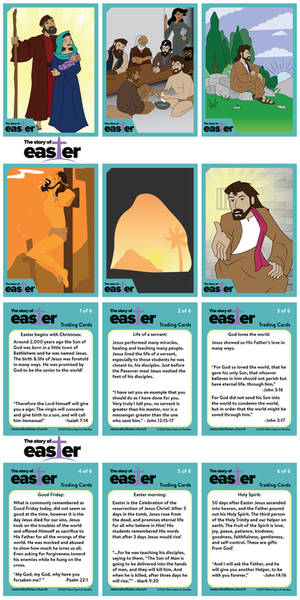 Easter trading cards