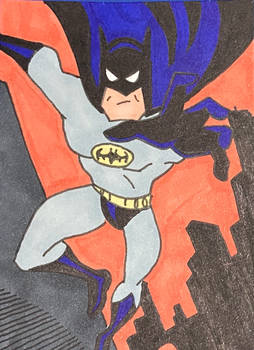Batman sketchcard (colored)