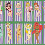 Sleeping Nintendo Ladies (commission)