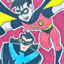 Sketch card - Robin Nightwing
