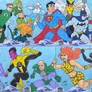 Superman sketch cards (puzzle 1-8)