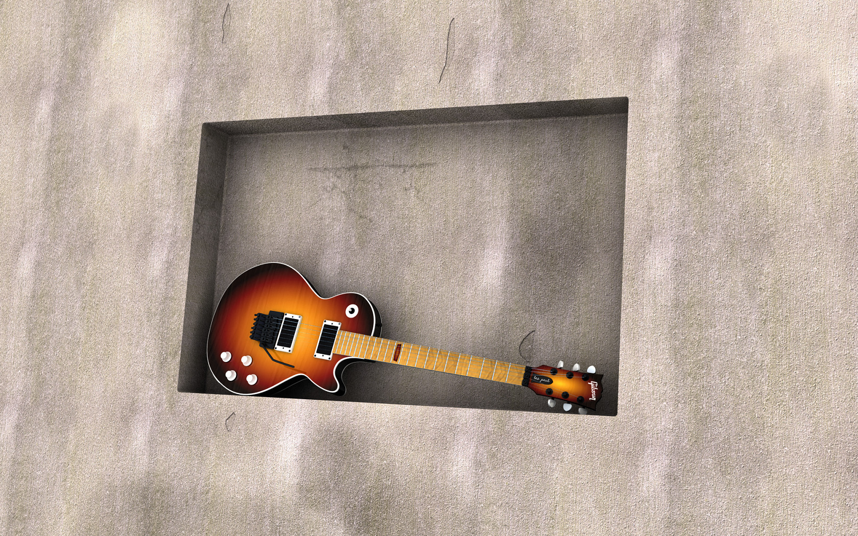 Les Paul on the Wall