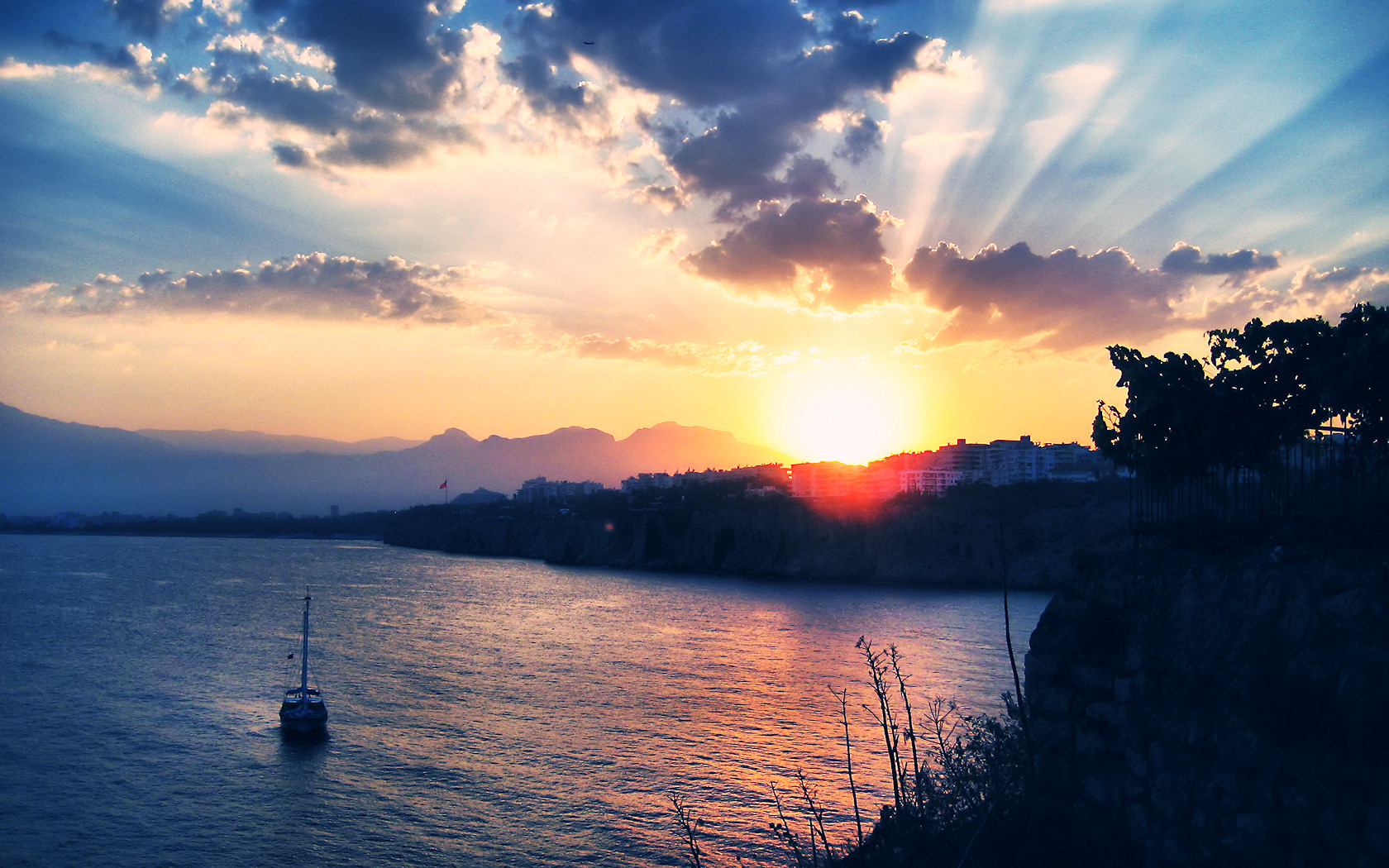 Antalya Sunset Wallpaper