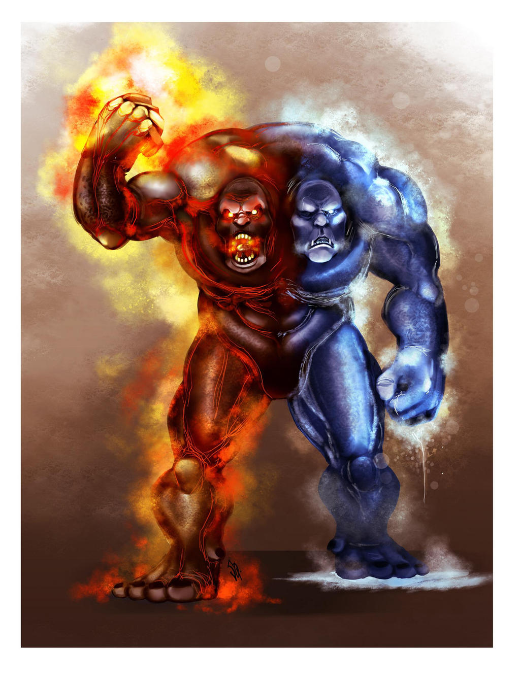 Fire and Ice Golem