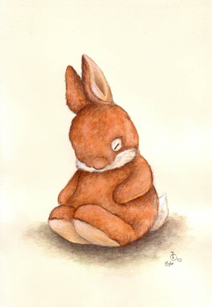 Sleepy Ginger Bunny by IreneShpak