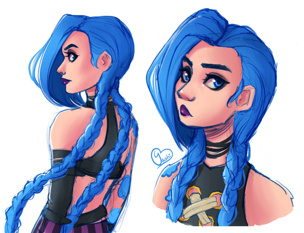 Arcane Jinx sketches by simmaart on DeviantArt