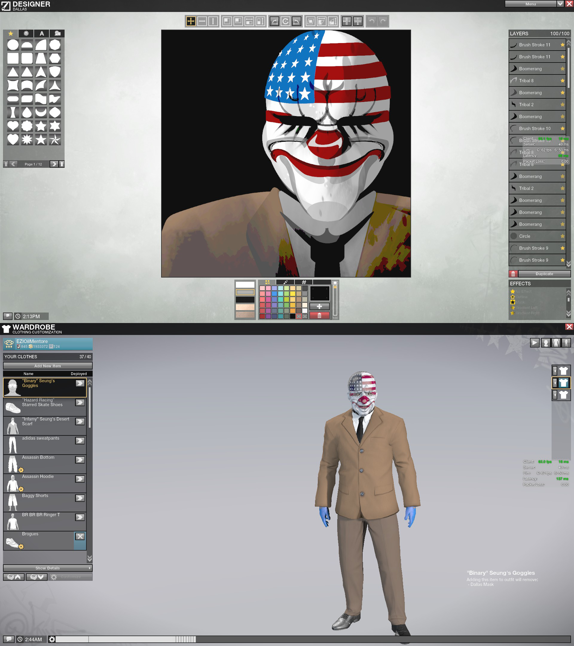 APB Reloaded: Payday 2 Dallas Symbol and Character