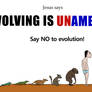 Evolving is unamerican