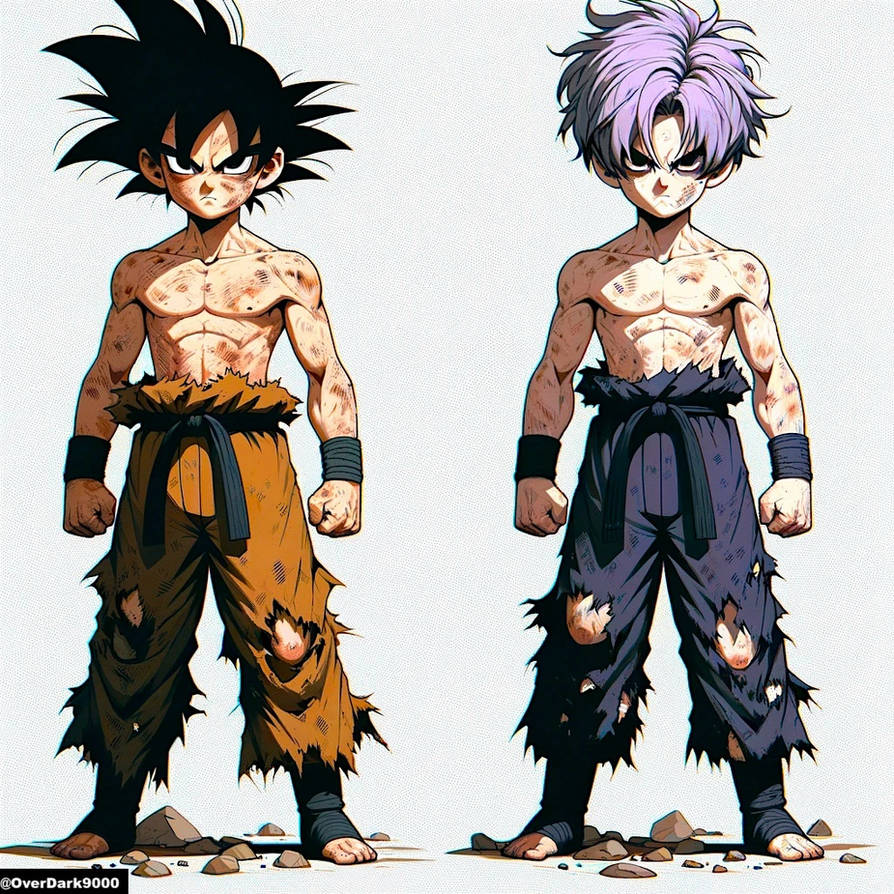 Goten and Trunks Standing Strong by OverDark9000 on DeviantArt